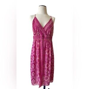 Bandolino Pink Patterned Mini Dress